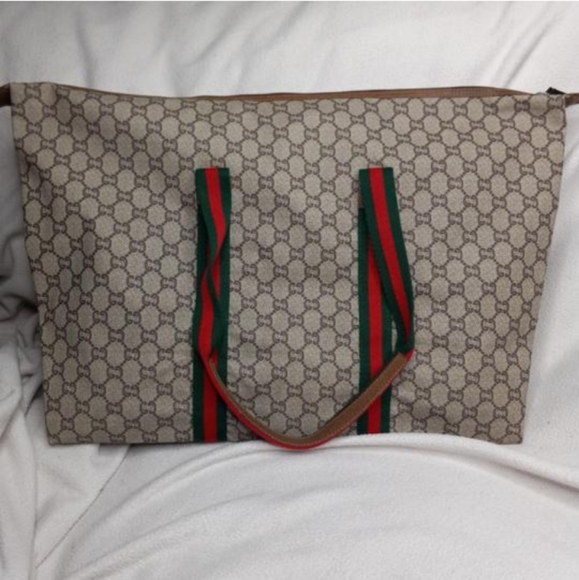 Authentic Vintage Gucci Plus GG Monogram Supreme Duffel Carry on Weekender Bag - Picture 3 of 9